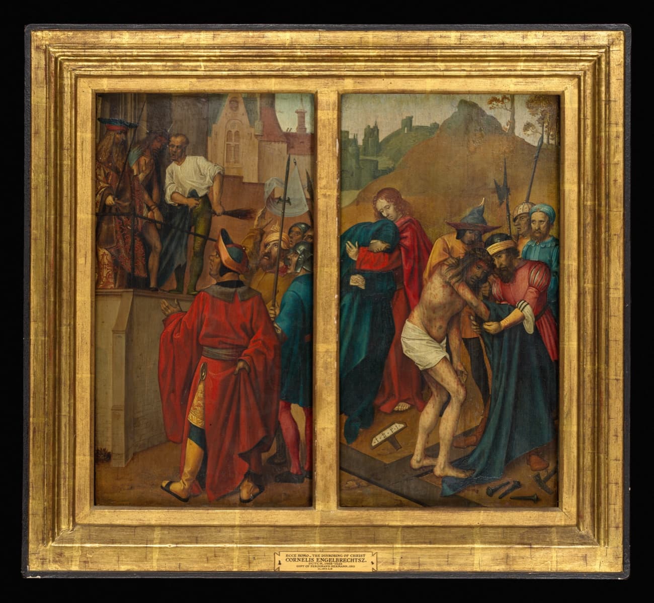 Station 10: Jesus is stripped of His garments - Engebrechtsz painting of the disrobing of Christ