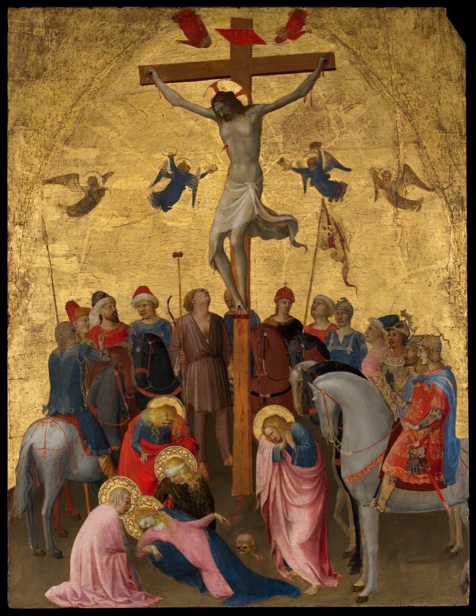 Station 12: Jesus dies on the cross - Fra Angelico painting of the Crucifixion