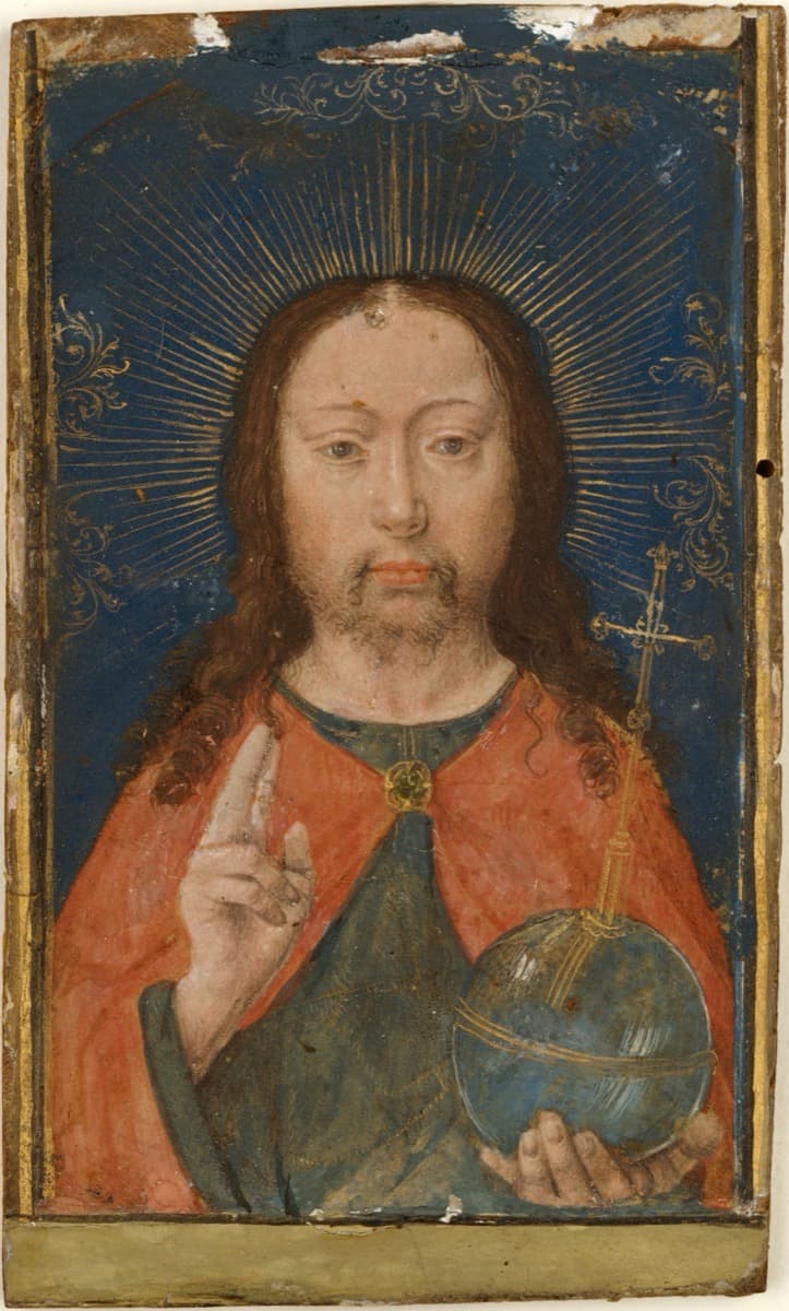 Station 6: Veronica wipes the face of Jesus - Gerard David painting of the Holy Face